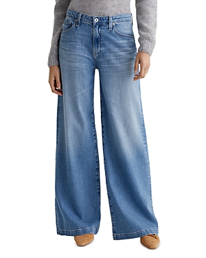 Shop Ag Leana High Rise Palazzo Jeans In Dune