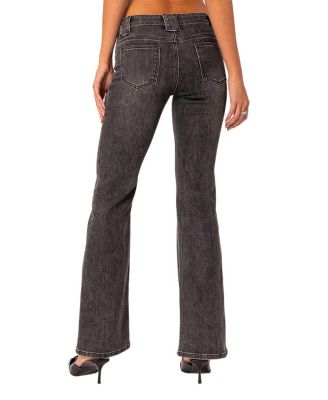 Tatum Washed Low Rise Flare Jeans