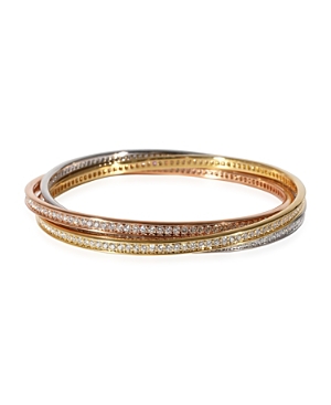 Pre-owned Pre-owned Cartier Cartier Trinity 18k 3 Tone Gold Bracelet In Multi