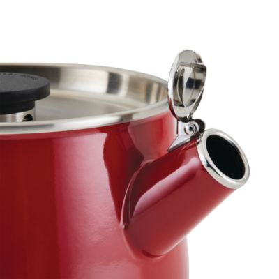 Enameled Steel Induction 2 Qt Whistling Tea Kettle