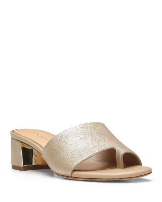 Donald Pliner - Women's Toe Loop Block Heel Slide Sandals