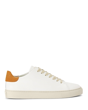 Shop Kurt Geiger Men's Lennon Sneakers In Open White/orange