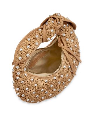 Josie Embellished Raffia Knot Bag