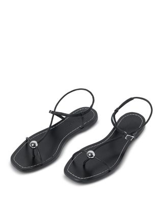 Women's Strappy Embellished Thong Sandals