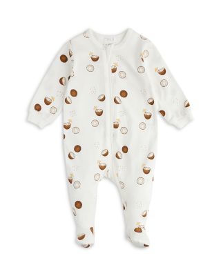 FIRSTS by petit lem - Unisex Coconut Print Footed Sleeper - Baby