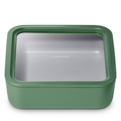 Caraway - 10 Cup Nonstick Square Glass Food Container