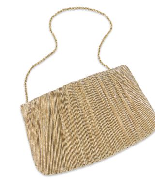 Brit Flat Pleated Pouch Clutch