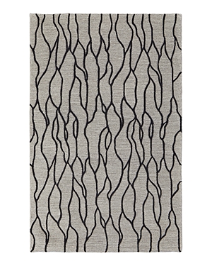 Shop Feizy Enzo 7428734f Area Rug, 8' X 11' In Ivory/black