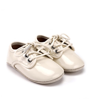Shop Zeebrakids Unisex Patent Lace Up Shoe - Baby In Pearl