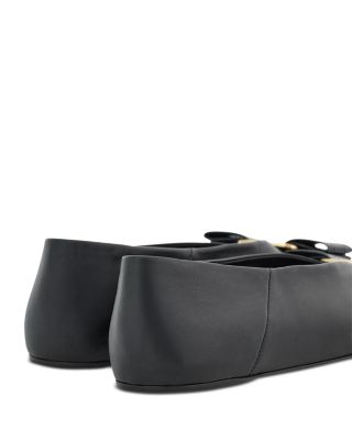 Women's Vanna Leather Hardware Bow Flats