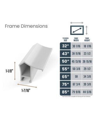 Customizable Alloy Prismatic Frame for Samsung The Frame TV 2021-2023