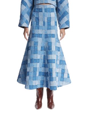 A.W.A.K.E. MODE - Denim Layered Skirt
