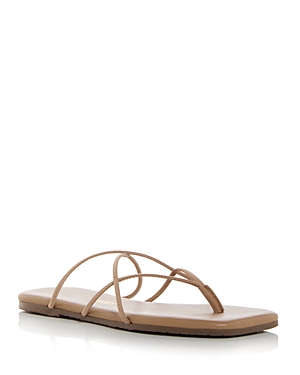 Tkees Women's Elle Square Toe Thong Sandals In Cocobutter