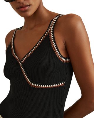 Reiss Kiki Crochet Trim Camisole