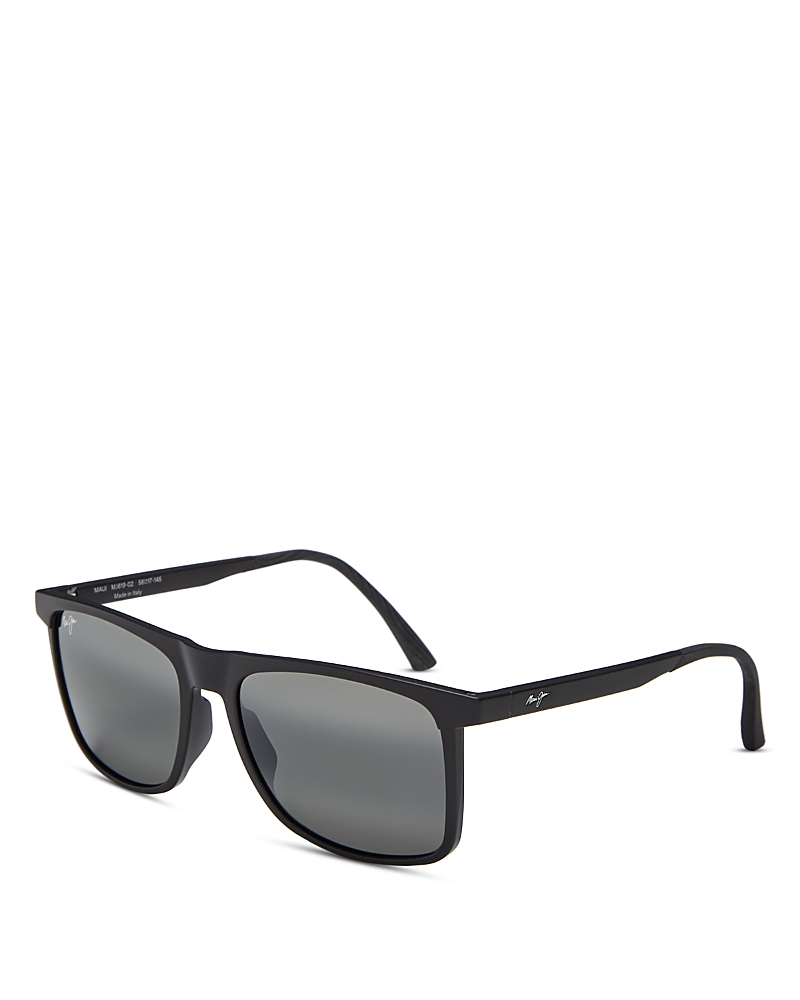 Maui Jim Makamae Polarized Square Sunglasses, 56mm