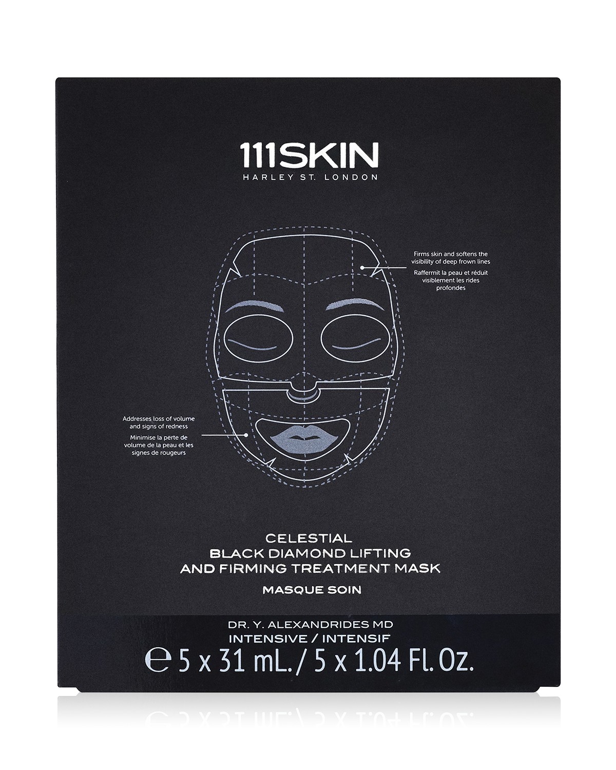 111skin 111SKIN Celestial Black Diamond Lifting & Firming Face Sheet Mask, Pack of 5
