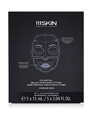 111skin Celestial Black Diamond Lifting & Firming Face Sheet Mask, Pack Of 5
