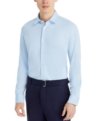 BOSS - Robbie Nylon Blend Textured Sharp Fit Button Down Shirt