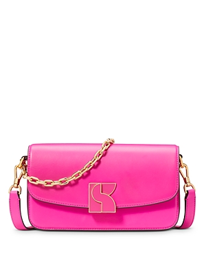 Shop Kate Spade New York Dakota Smooth Leather Small Crossbody In Cosmic Pink