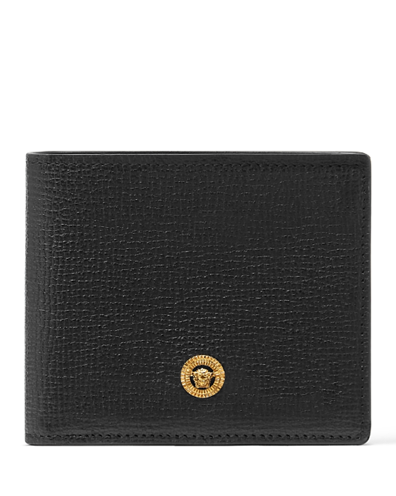 Versace Medusa Biggie Bi-fold Wallet In Black