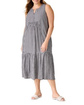 NIC+ZOE Plus - Gingham Maxi Dress