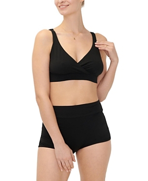 Hatch Collection The Dream Feed Nursing Friendly And Sleep Bralette In Black