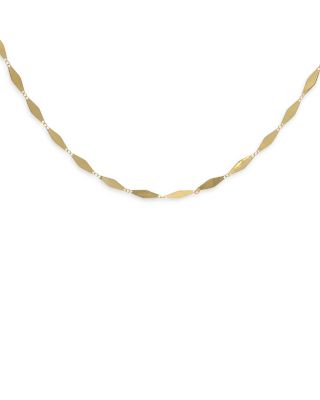 Moon & Meadow 14K Yellow Gold Polished Kite Design Link Necklace, 18