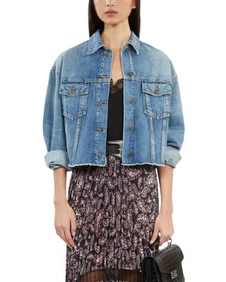 The Kooples - Cropped Denim Jacket