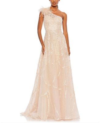 品を纏う【Mac Duggal】ワンショルダー刺繍フローラルAライン 13674361_fpx.tif?$filterlrg$&