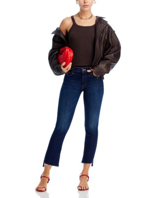 The Lil Insider Crop Step Hem Jeans in Off Limits