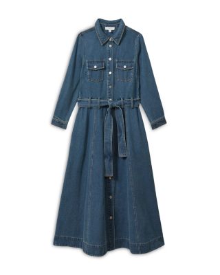 white christmas dresses Eliza Denim Dress in Capturing Wash main image 1