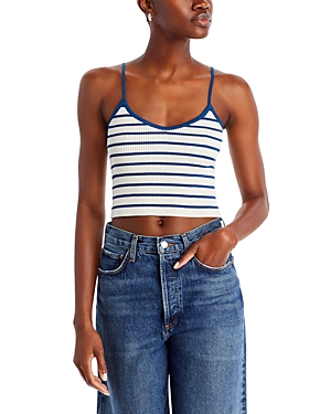 Striped V Neck Tank Top - 100% Exclusive