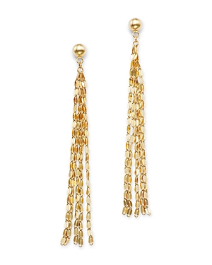 Bloomingdale's Tassel Drop Earrings In 14k Yellow Gold