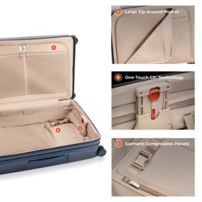 Sympatico Large Expandable Spinner Suitcase