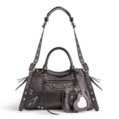 【BALENCIAGA】NEO CAGOLE スモールトートバッグ Balenciaga Neo Cagole City Small Handbag Crocodile Embossed