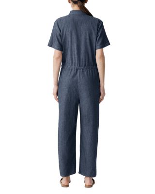 Classic Collar Cotton Jumpsuit