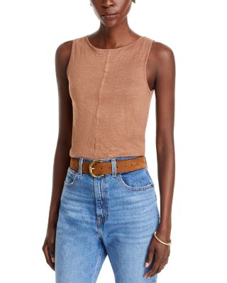 Majestic Filatures - Stretch Linen Sleeveless Top