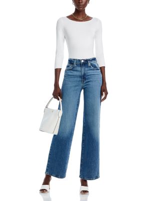 Boatneck Three Quarter Sleeve Top