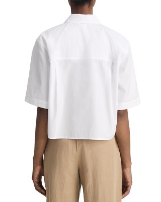 Cropped Poplin Shirt