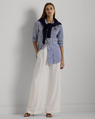 Striped Button Front Shirt