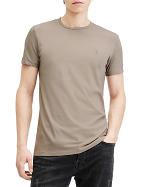 Shop Allsaints Tonic Ramskull Tee In Chestnut Taupe