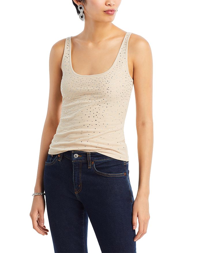 Generation Love Dallas Chain Tank Top- Latte/Silver main image 1