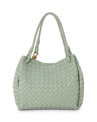 Large Andiamo Parachute Intrecciato Leather Shoulder Bag