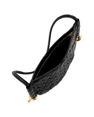 Mini Solstice Intrecciato Leather Shoulder Bag