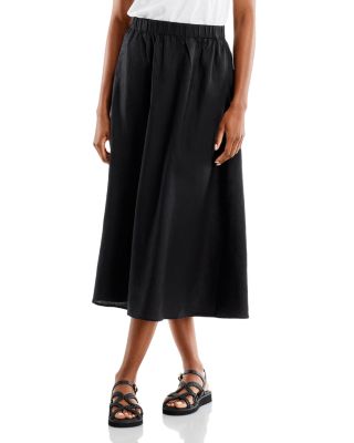 Eileen Fisher - Gathered Linen Skirt