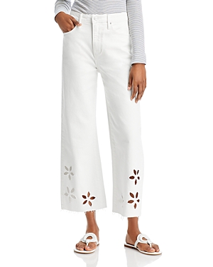 Driftwood Charlee High Rise Wide Leg Jeans In White