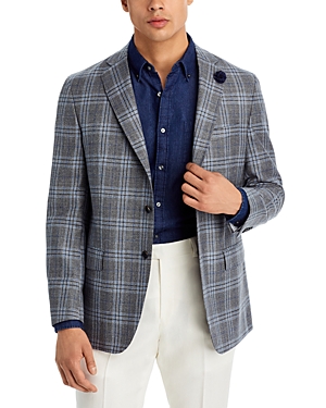 Shop Hart Schaffner Marx New York Plaid Regular Fit Sport Coat In Grey/blue