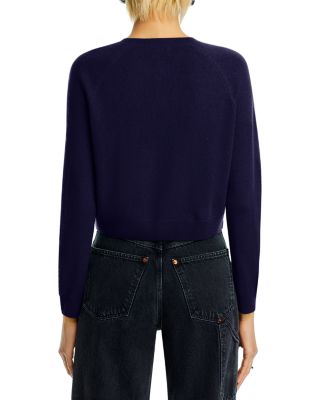 100% Cashmere Crewneck Cardigan - Exclusive