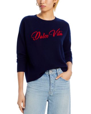 AQUA - Dolce Vita Crewneck Cashmere Sweater - Exclusive