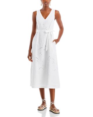 Tommy Bahama - Monstera Linen Eyelet Midi Dress